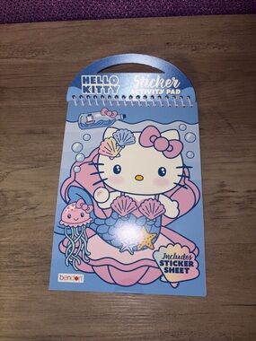Hello Kitty Mermaid Sticker Activity Pad Sanrio Kawaii Sealed  Sticker Book